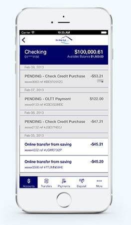 Bank iphone app